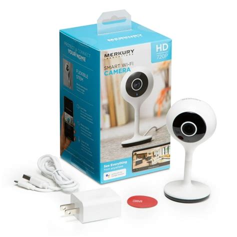 merkury innovations smart wifi 720p camera sd card|merkury smart wi fi camera.